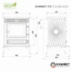 Piec żeliwny KAWMET P3 (7,4 kW) ECO