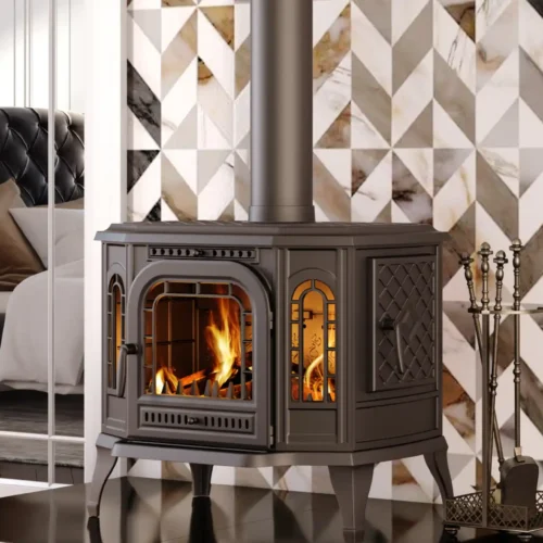 Piec żeliwny KAWMET P7 (10,5 kW) CookTop LB/PB ECO