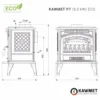 Piec żeliwny KAWMET P7 (9,3 kW) ECO