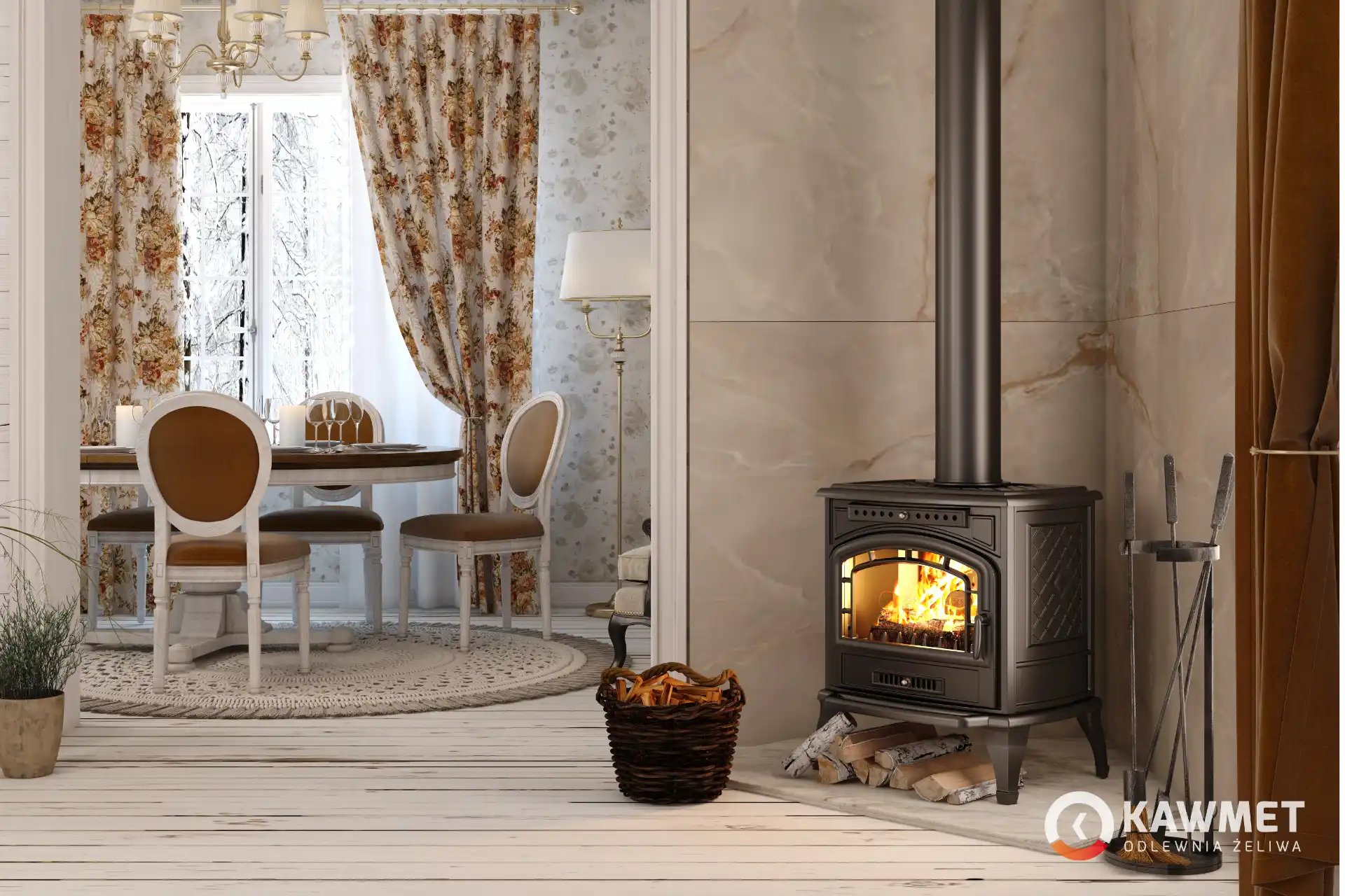 Piec żeliwny KAWMET P7 (9,3 kW) ECO