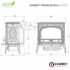 Piec żeliwny KAWMET Premium NIKA S5 ECO