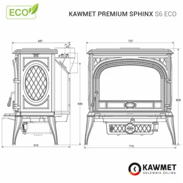 Piec żeliwny SPHINX S6 ECO