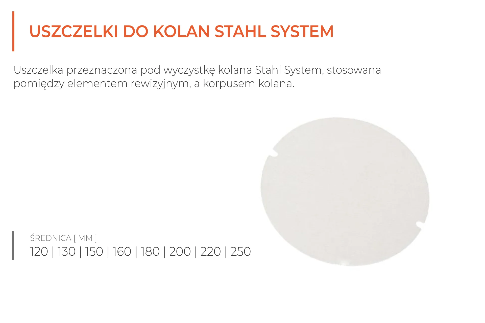 uszczelki do kolan